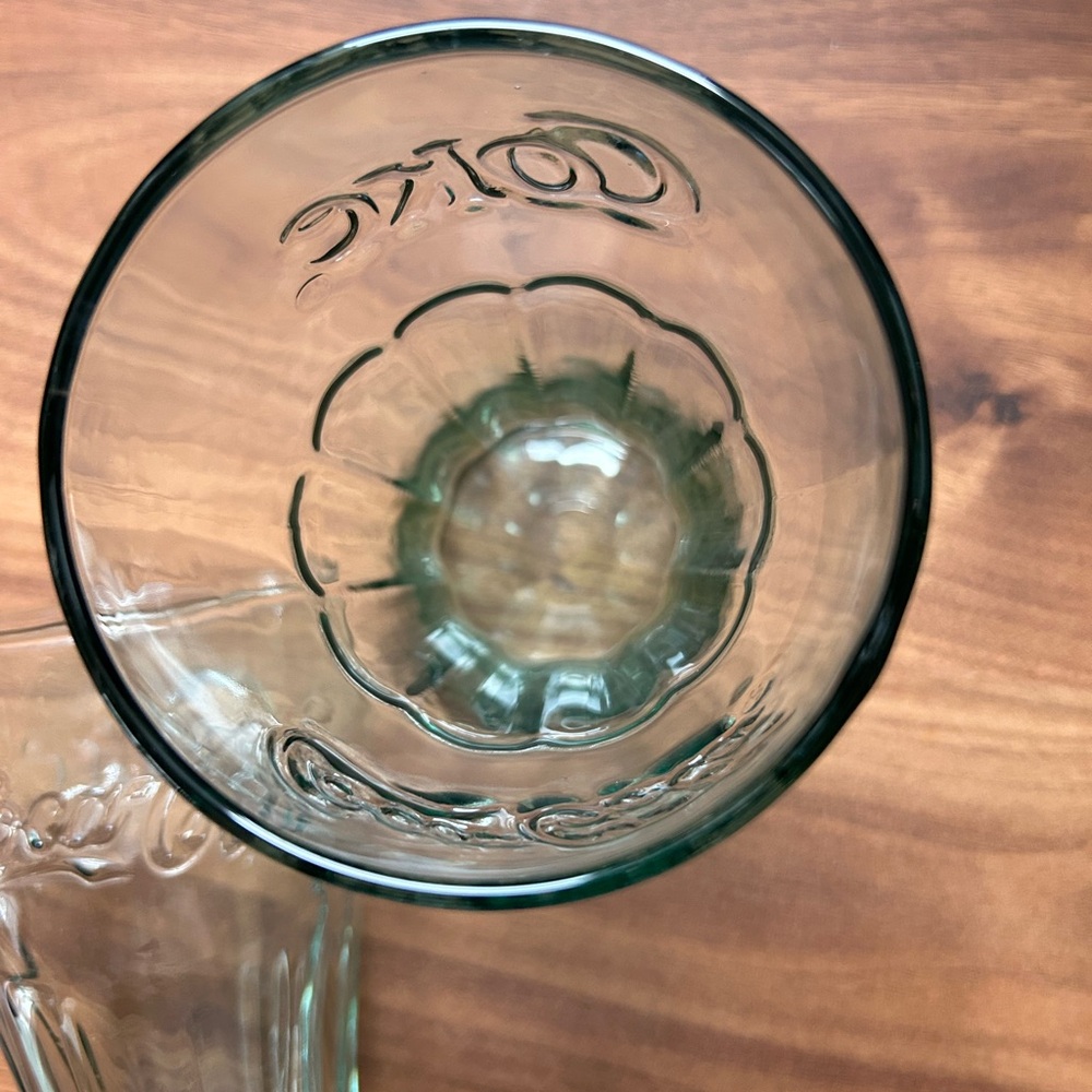 Coca-Cola Embossed Glass Set - Picture 4 of 4